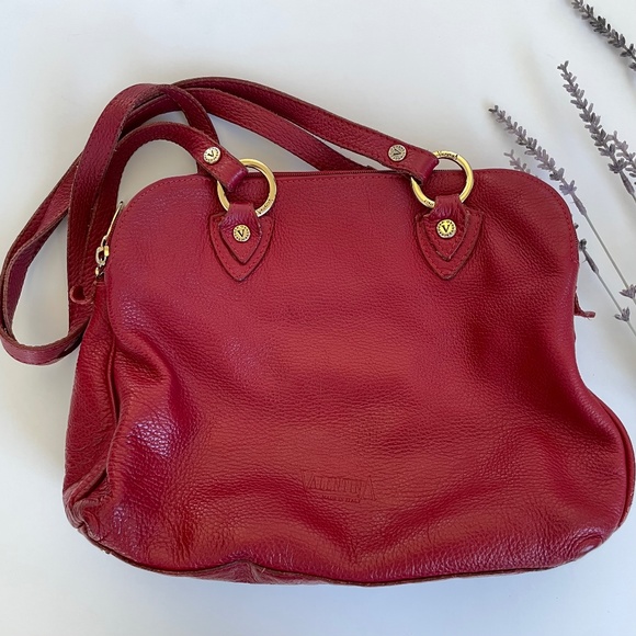 Valentina Bags Valentina 3 Zippered Section Red Purse Poshmark